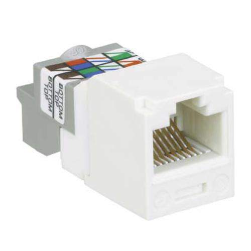 Product image for Module UTP jack 8-position Cat-6/class-E 24-22AWG white