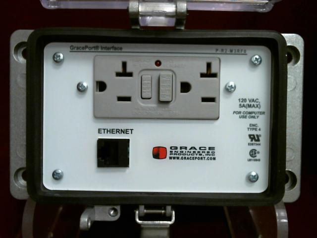Product image for Connector EtherNet RJ45 port panel mount CAT-5e 15A