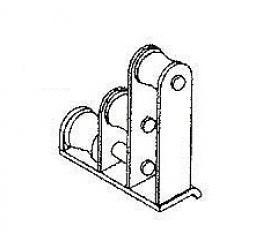 Product image for Roller support assembly 1/2 to 1-1/4"