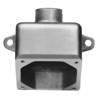 CROUSE_HINDS ARE13 BOX BACK ARKTITE 1/2"HUB FOR 20A 30A RECEPTACLE HOUSINGS 1HOLE TOP