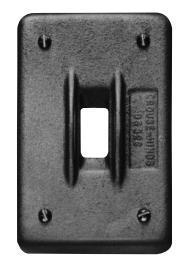 Product image for CROUSE_HINDS DS32G COVER SWITCH 1GANG FL SUR IRON ALLOY F/ CAST CONDULET BOX SURFACE OR FLUSH F/ SQ HANDLED TOGG