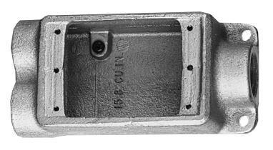 Product image for Device box 1G cu-free aluminium 1/2in hub