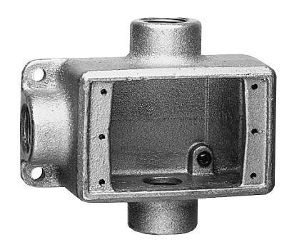Product image for Device box 1G cu-free aluminium 3/4in hub
