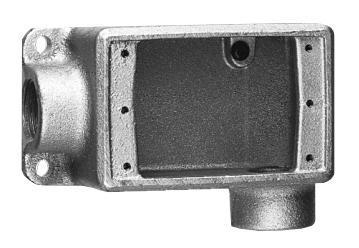 Product image for Device box 1G cu-free aluminium 3/4in hub