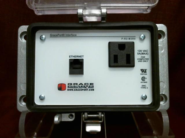 Product image for Outlet CAT-5e EtherNet RJ45 connector NEMA-4 5A 12VAC