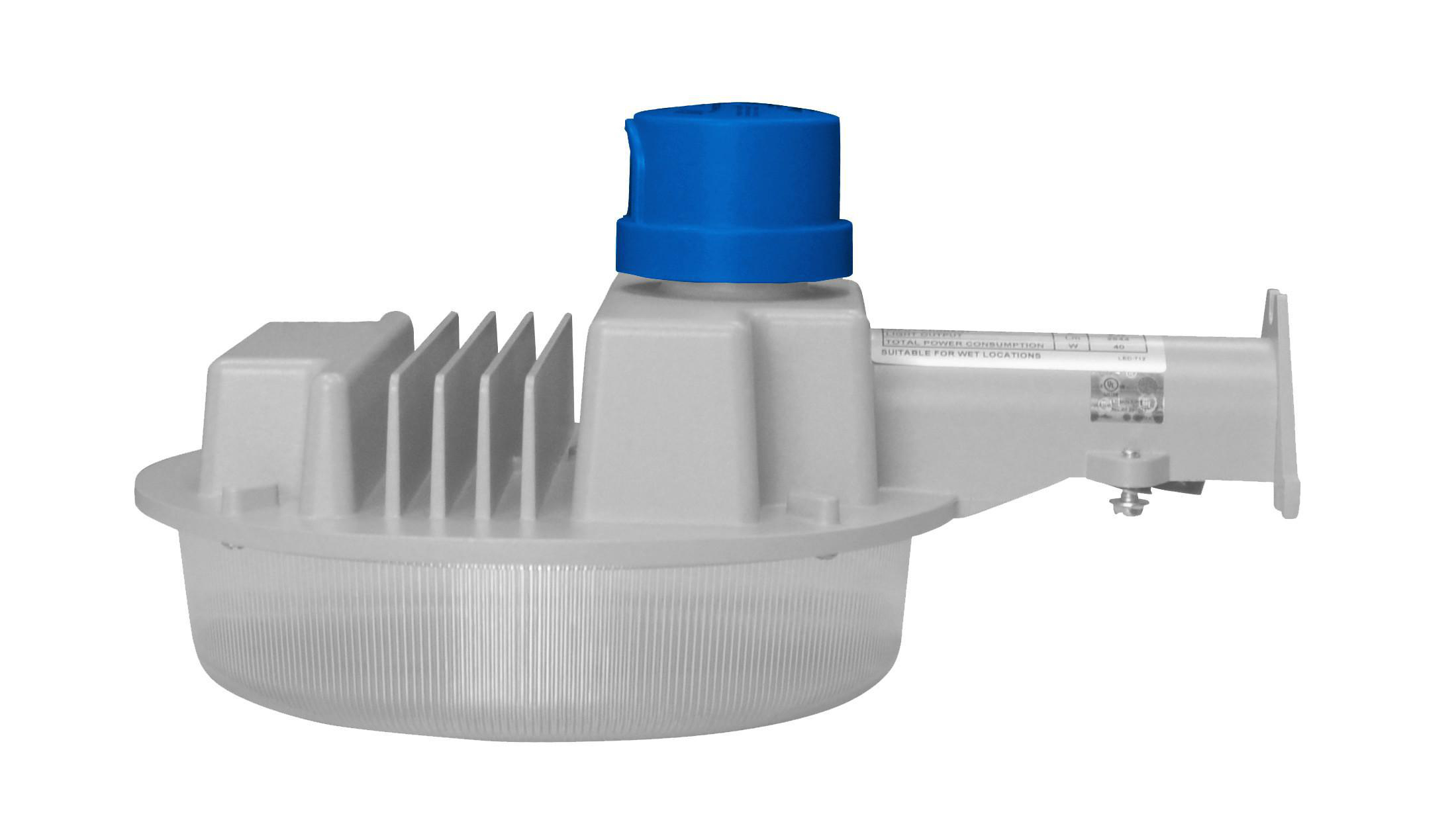 Product image for (DISC.) 5000K, LITESPAN DUSK TO DAWN LED 60W 5249LM GREY W/120-277V TWISTLOCK PHOTOCELL 120-277VAC