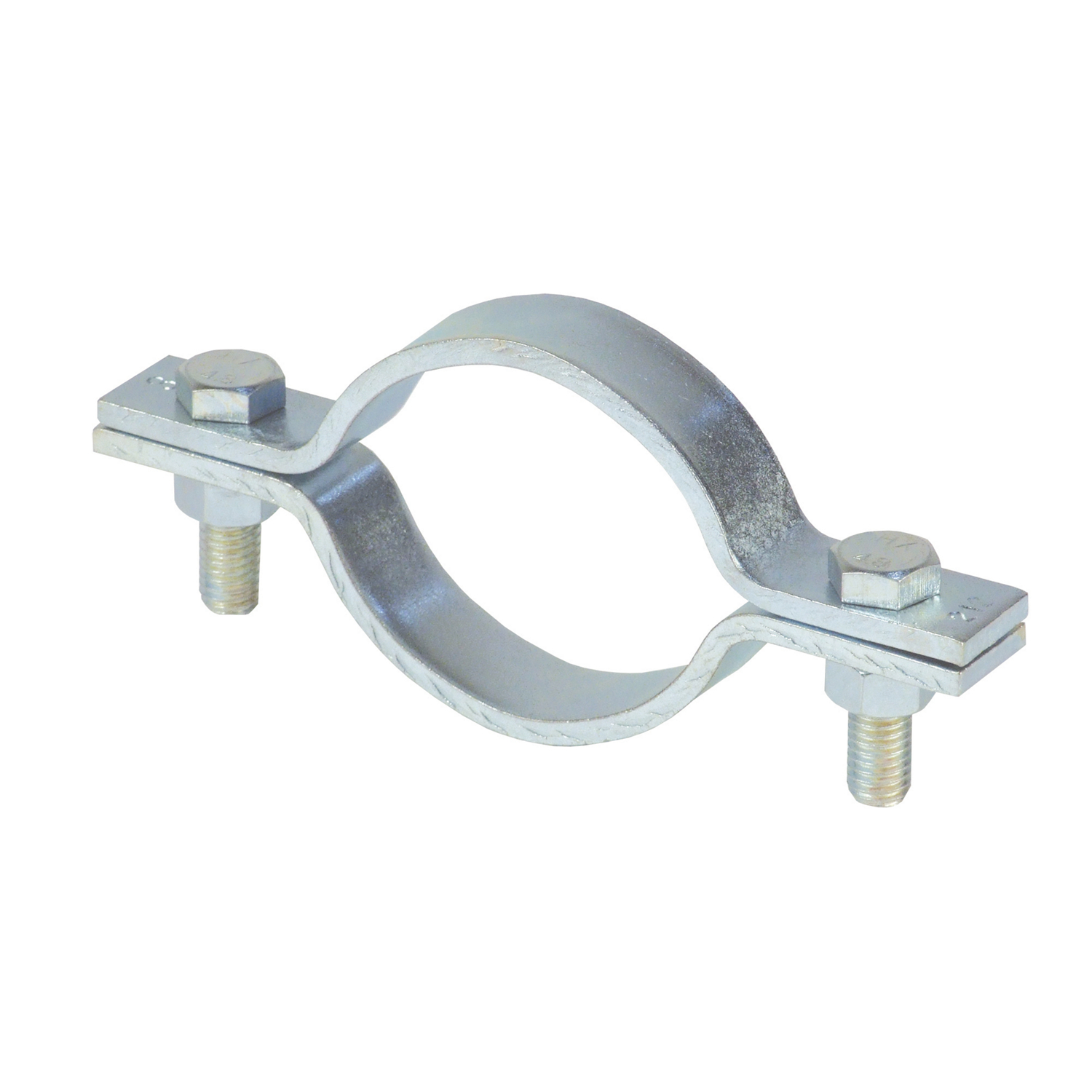 Product image for Clamp pipe medium electrogalvanized steel 1615lb 8"