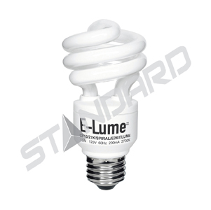 Product image for Lamp fluorescent spiral T3 E26 900lumens 2700K 120V 13W