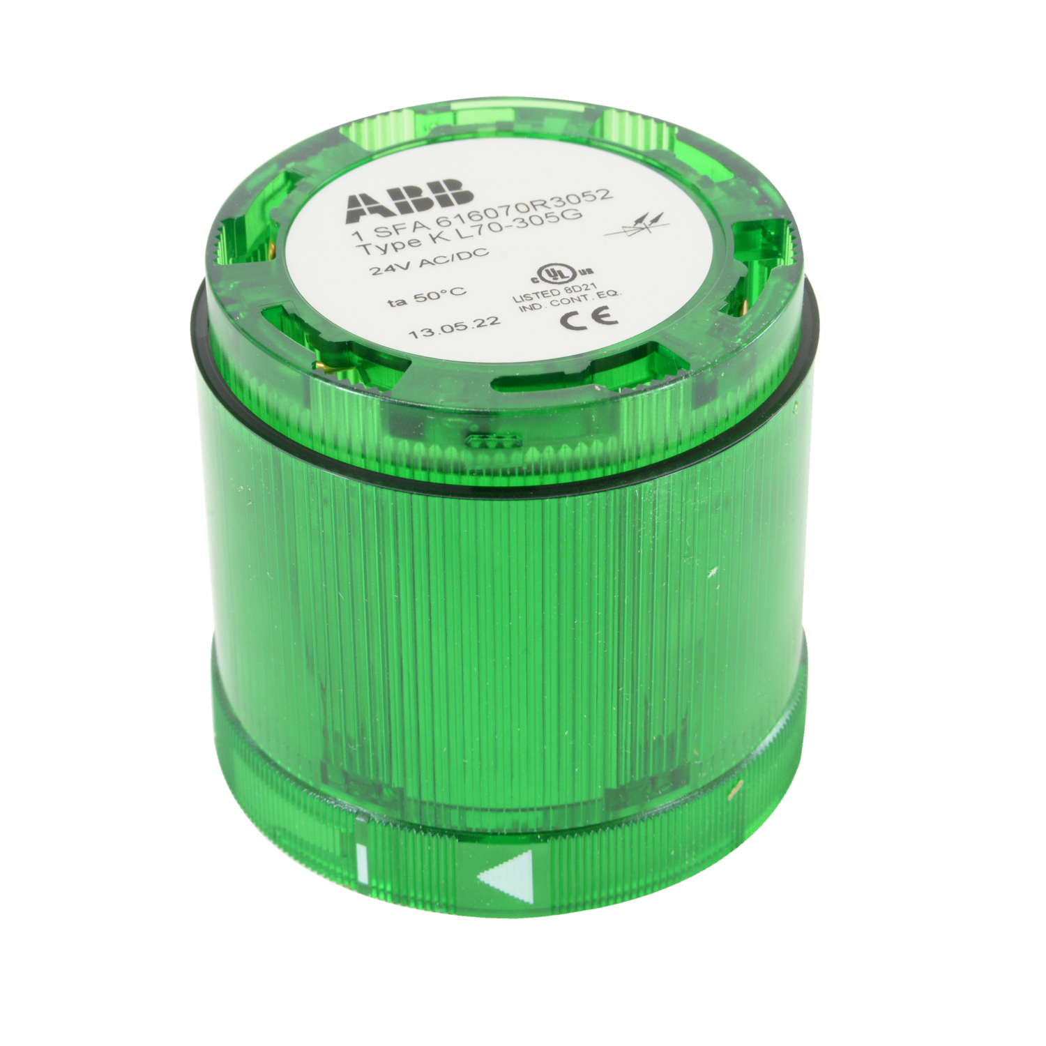Product image for PERMANENT LIGHT GREEN LED 24VAC/DC