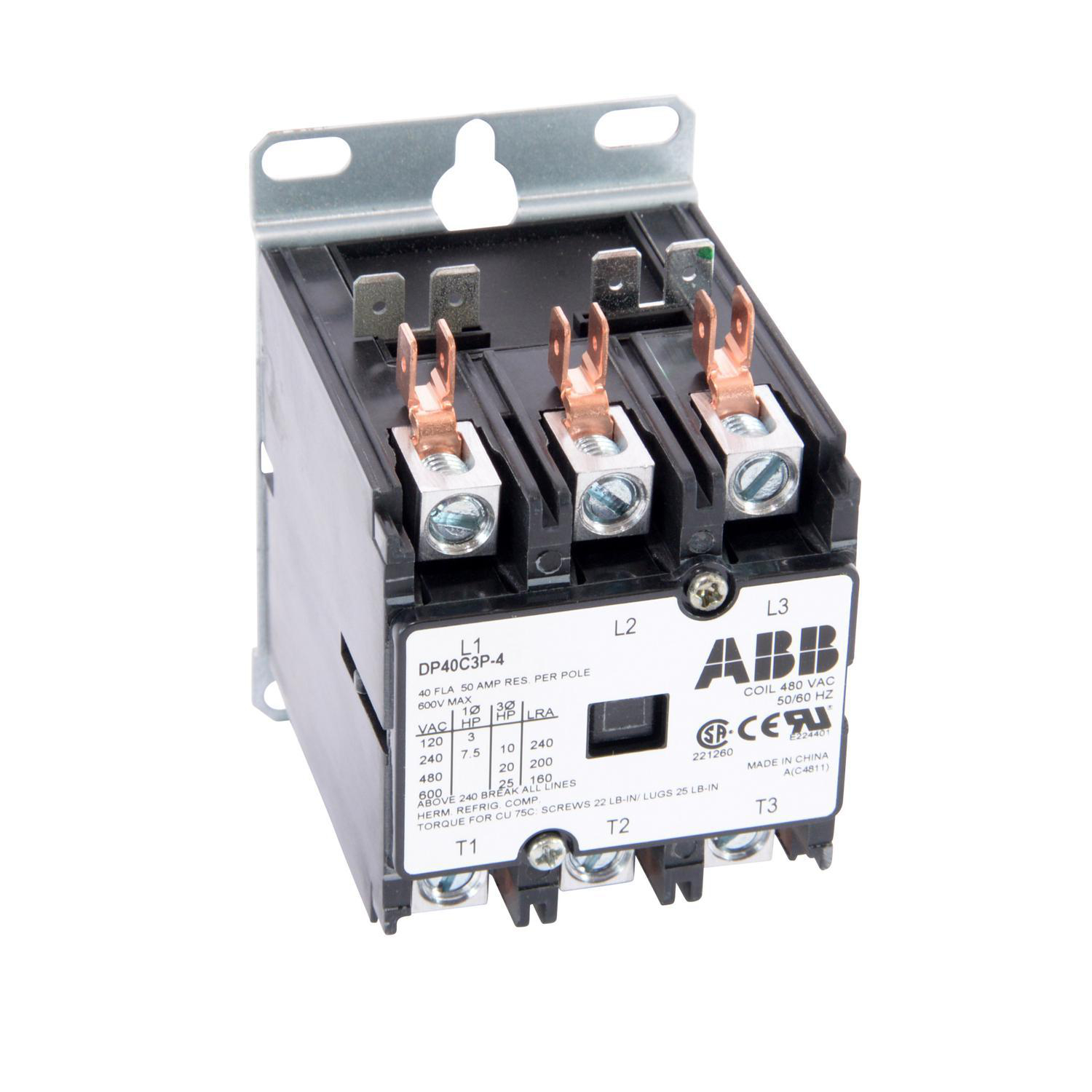 Product image for DP CONTR,40A,3P,480VAC