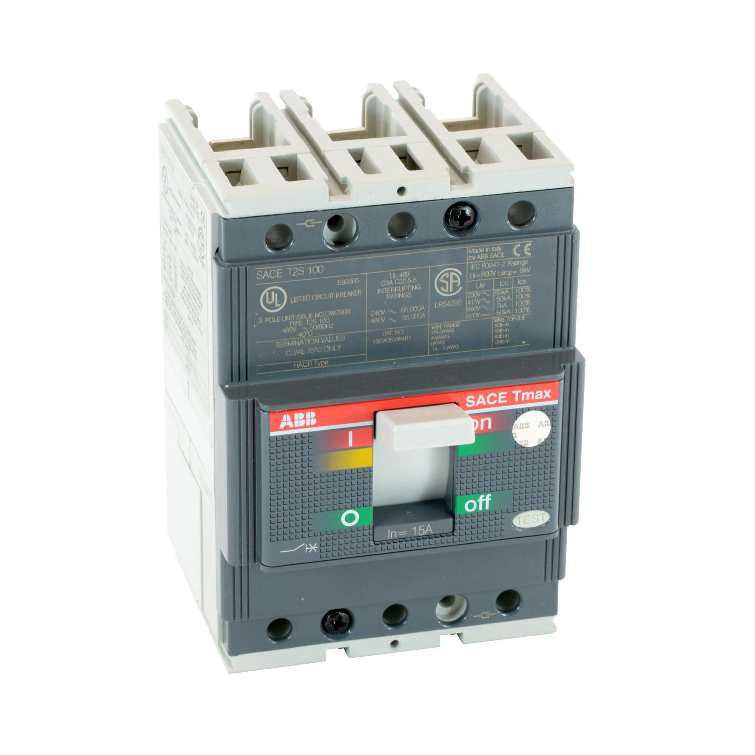 Product image for BKR T2S 15A 3P T/M UL