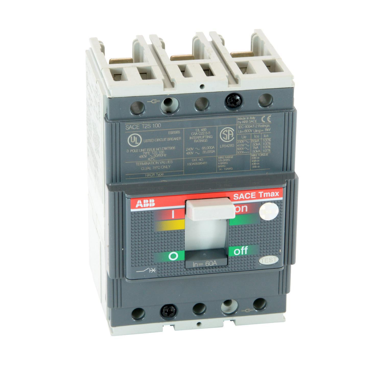 Product image for BKR T2S 60A 3P T/M UL