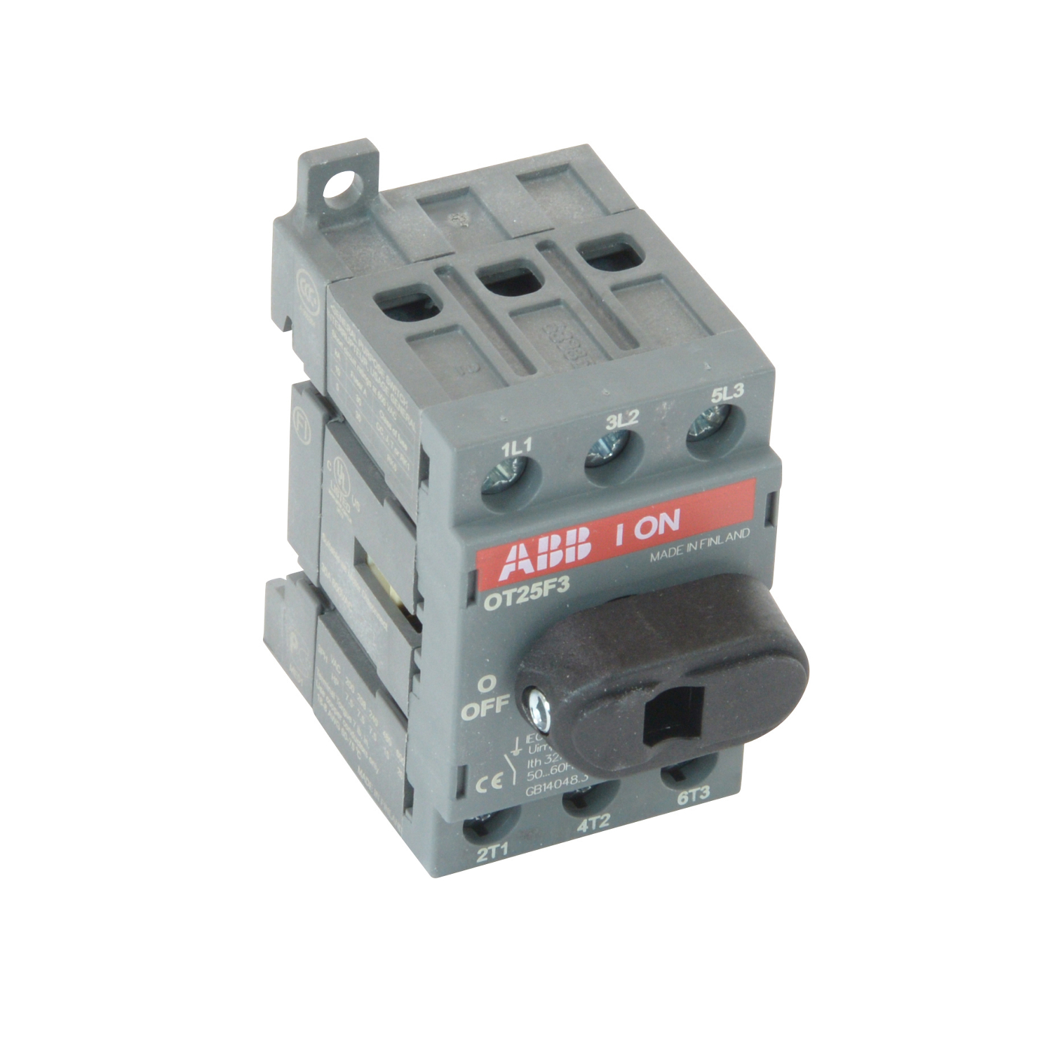Product image for SWITCH 3P 25A UL508 NF 6MM