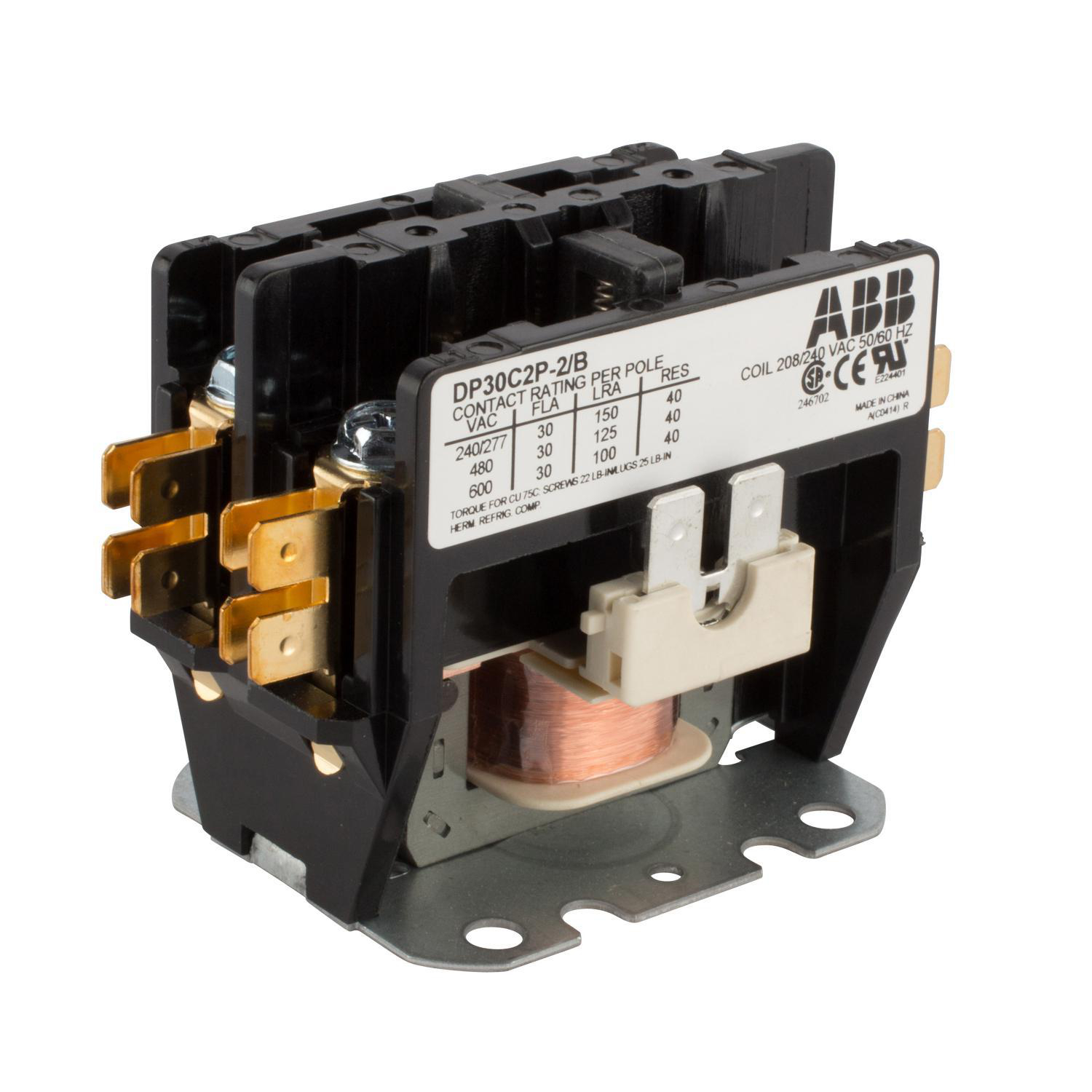 Product image for DPCONTR,30A,2P,240/208V,BULK
