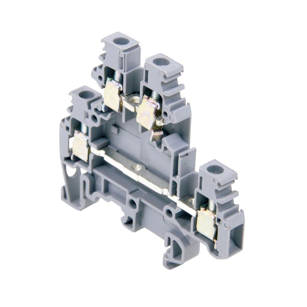 Product image for Block terminal feed-through 22-12AWG 32AMP 800V grey