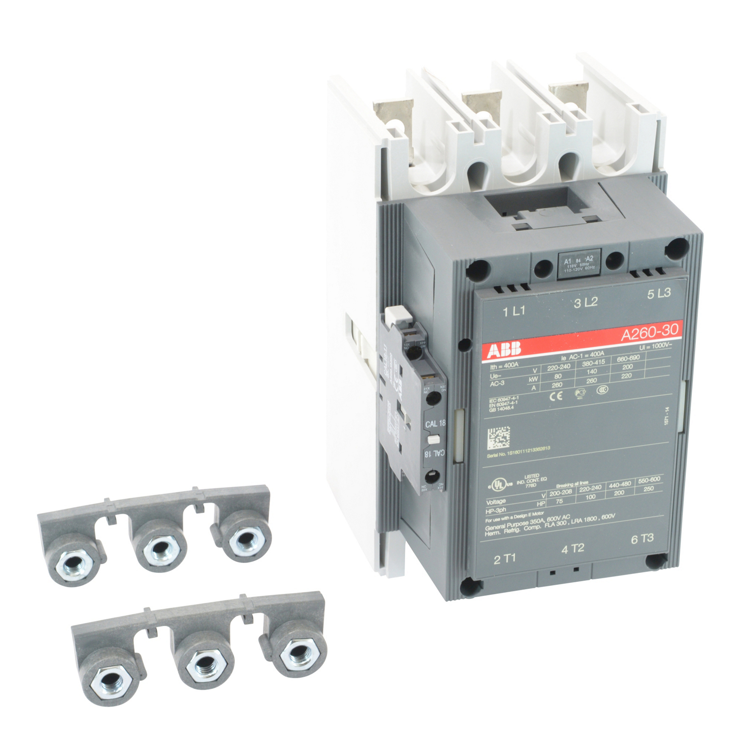 Product image for A260,3PCONTR,110/50,110-120/60