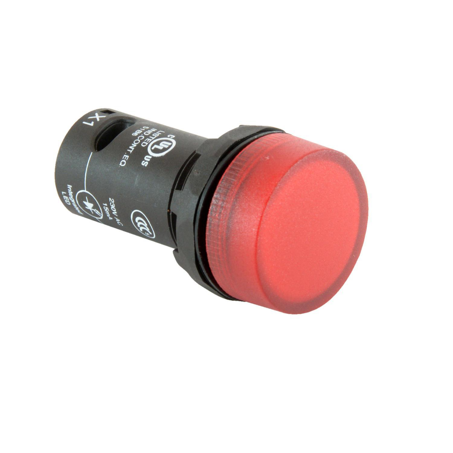 Product image for 22MM CPPL RED LED 230VAC