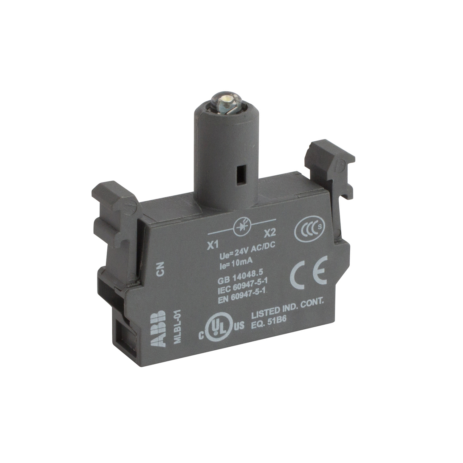 Product image for LED BLOCK, WHITE, 24 VDC, 2 POS