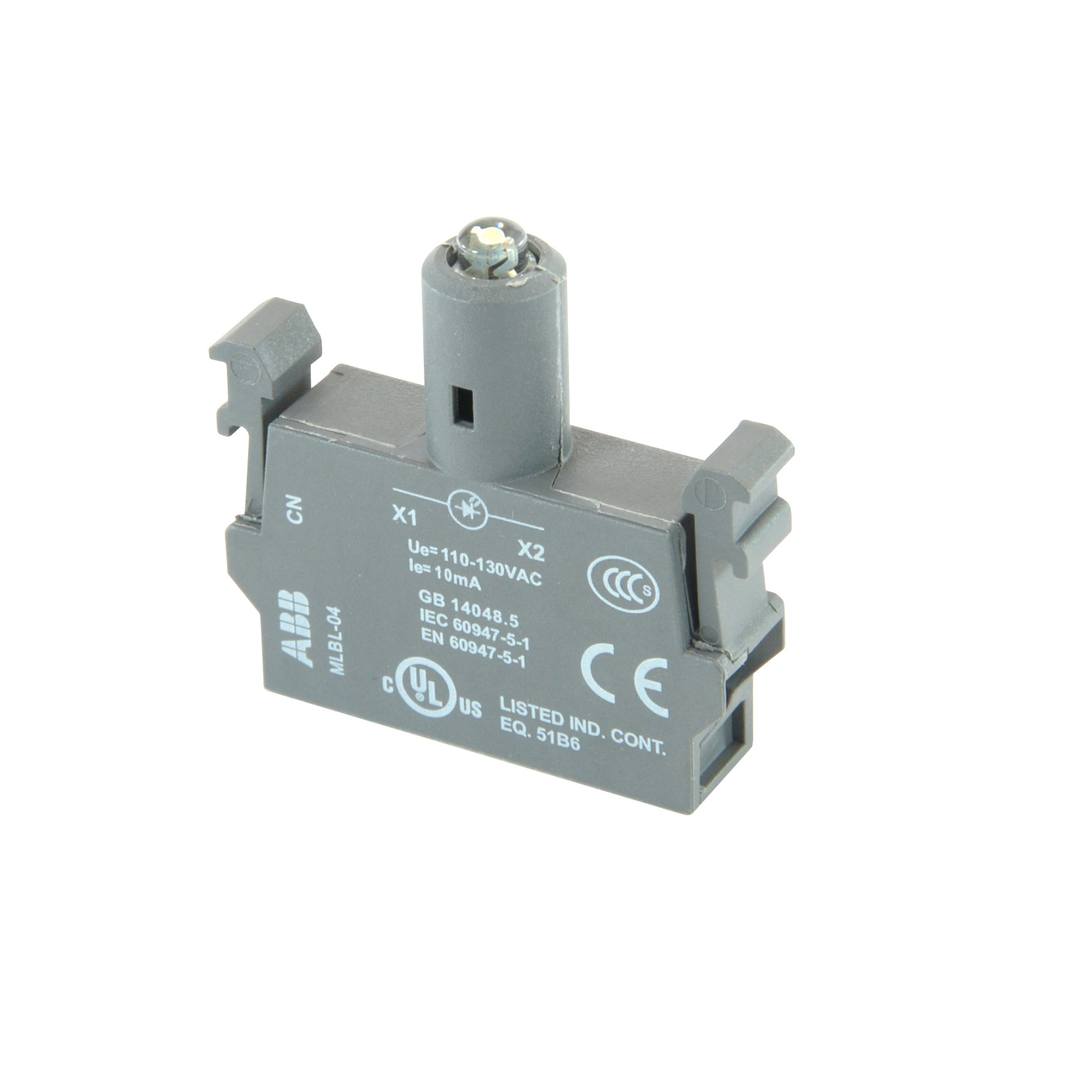 Product image for LED BLOCK, WHITE, 120 VAC, 2 POS