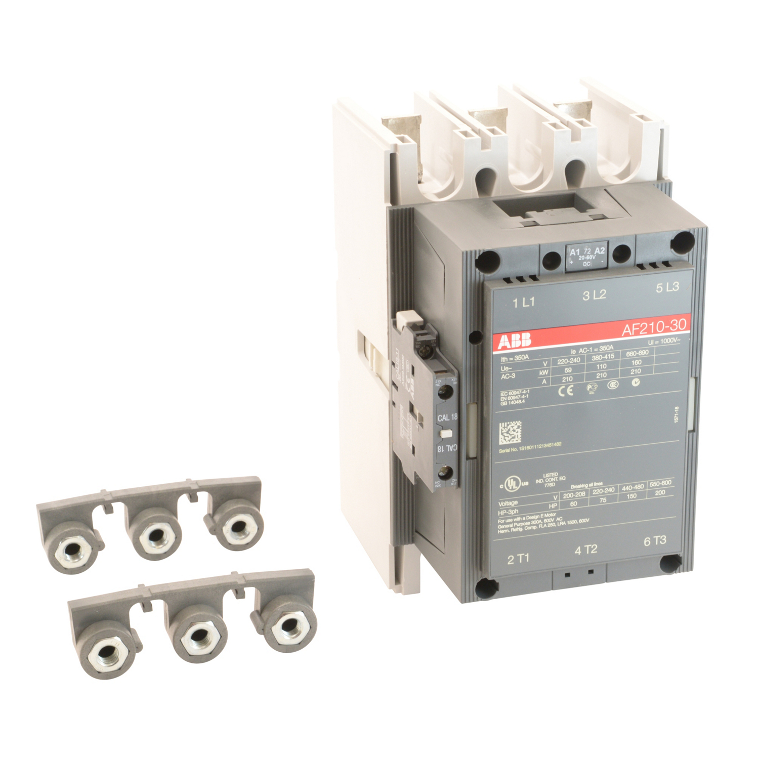 Product image for AF210,3P CONTR,20-60VDC