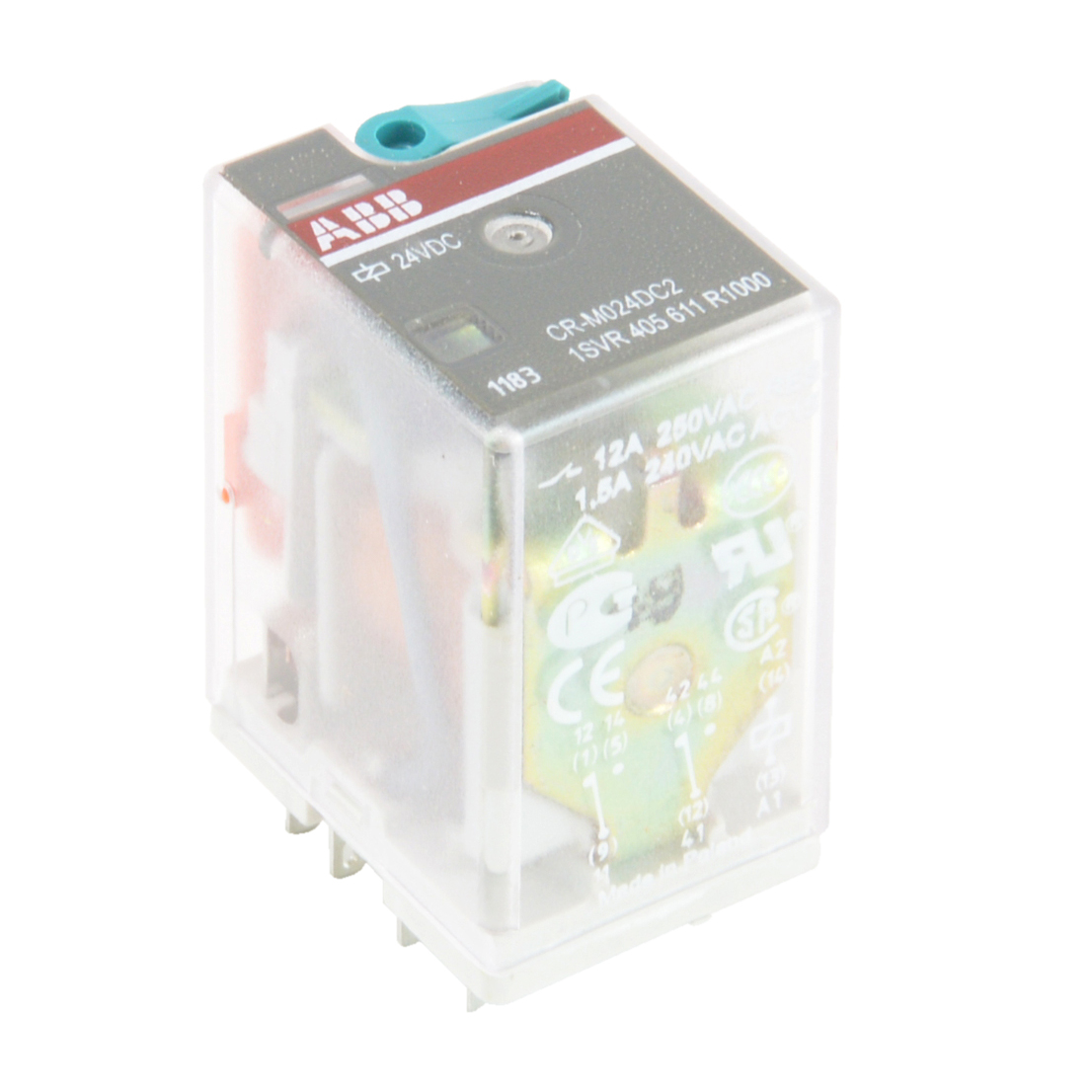 Product image for CR-M024DC4L PLUGGABLE RELAY