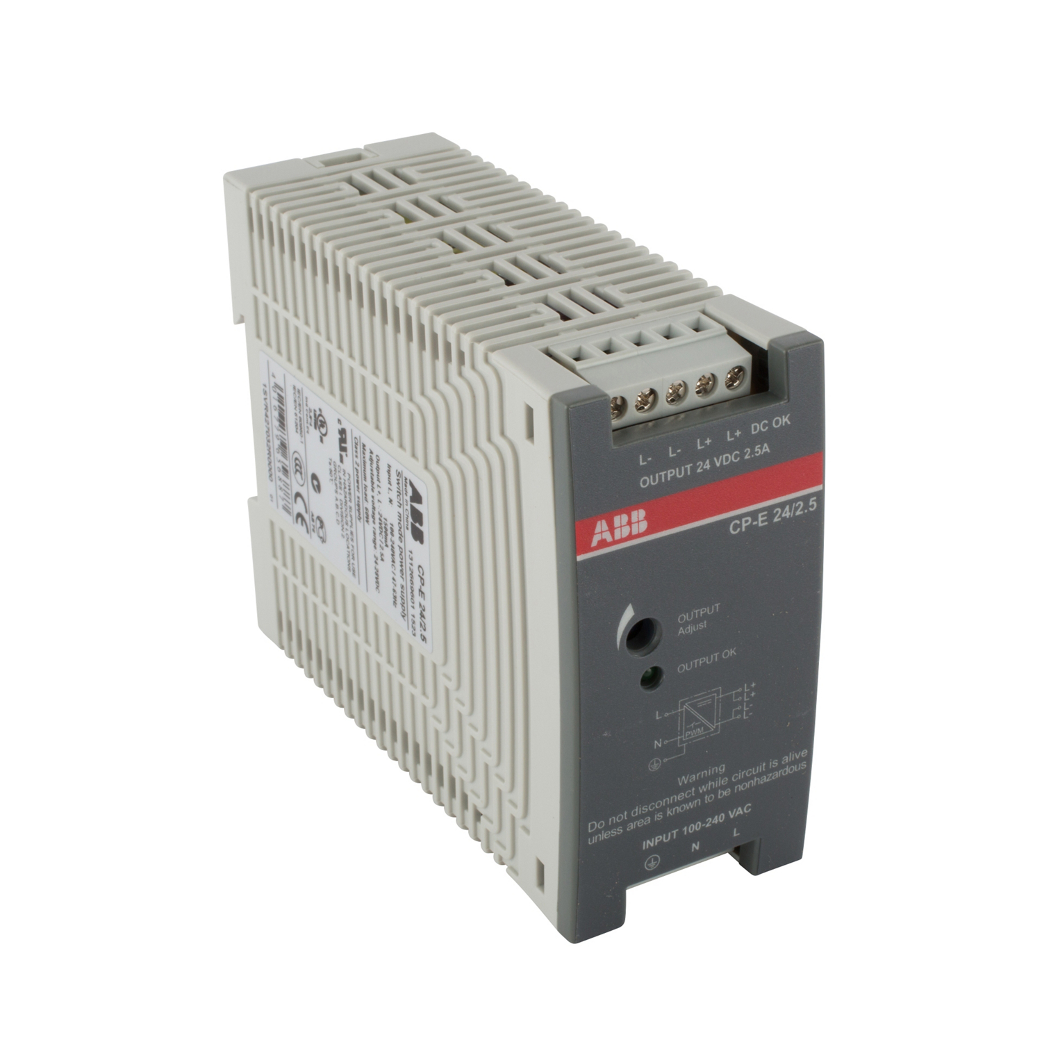 Product image for ABB 1SVR427032R0000 POWER SUPPLY CP-E 24/2.5