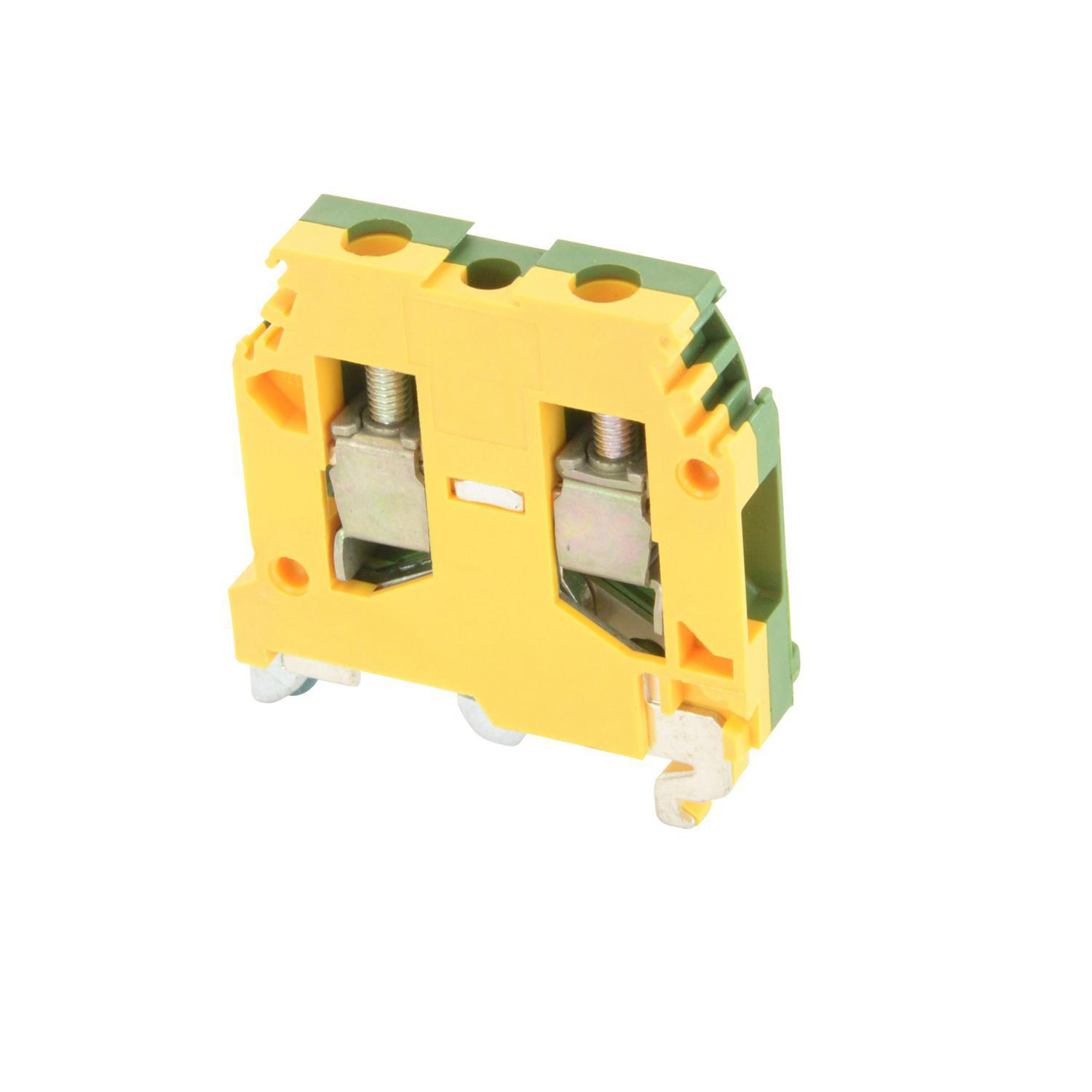 Product image for Block terminal ground 22-8AWG 55AMP 800V green/yellow