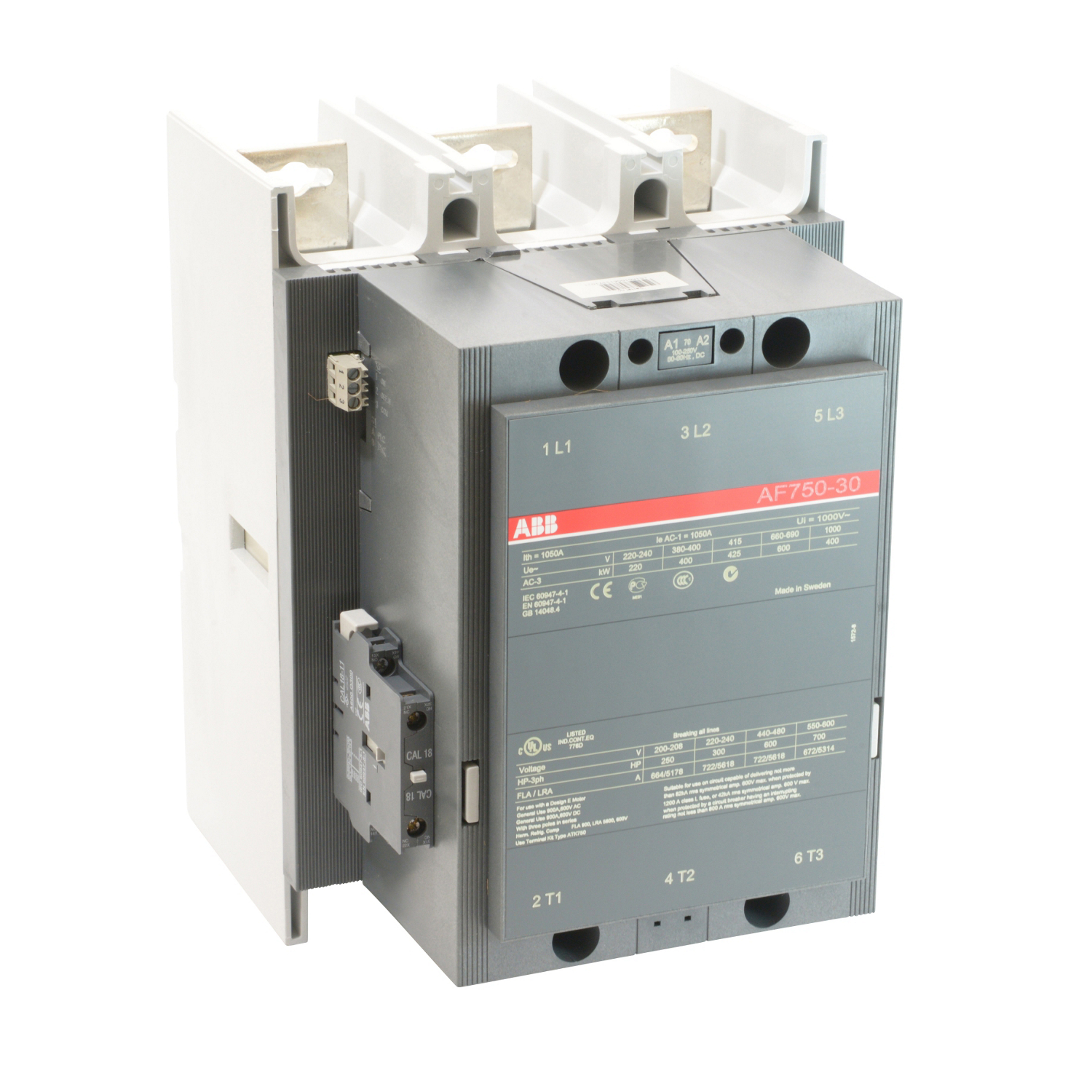 Product image for AF750,3P CONTR,100-250V AC/DC