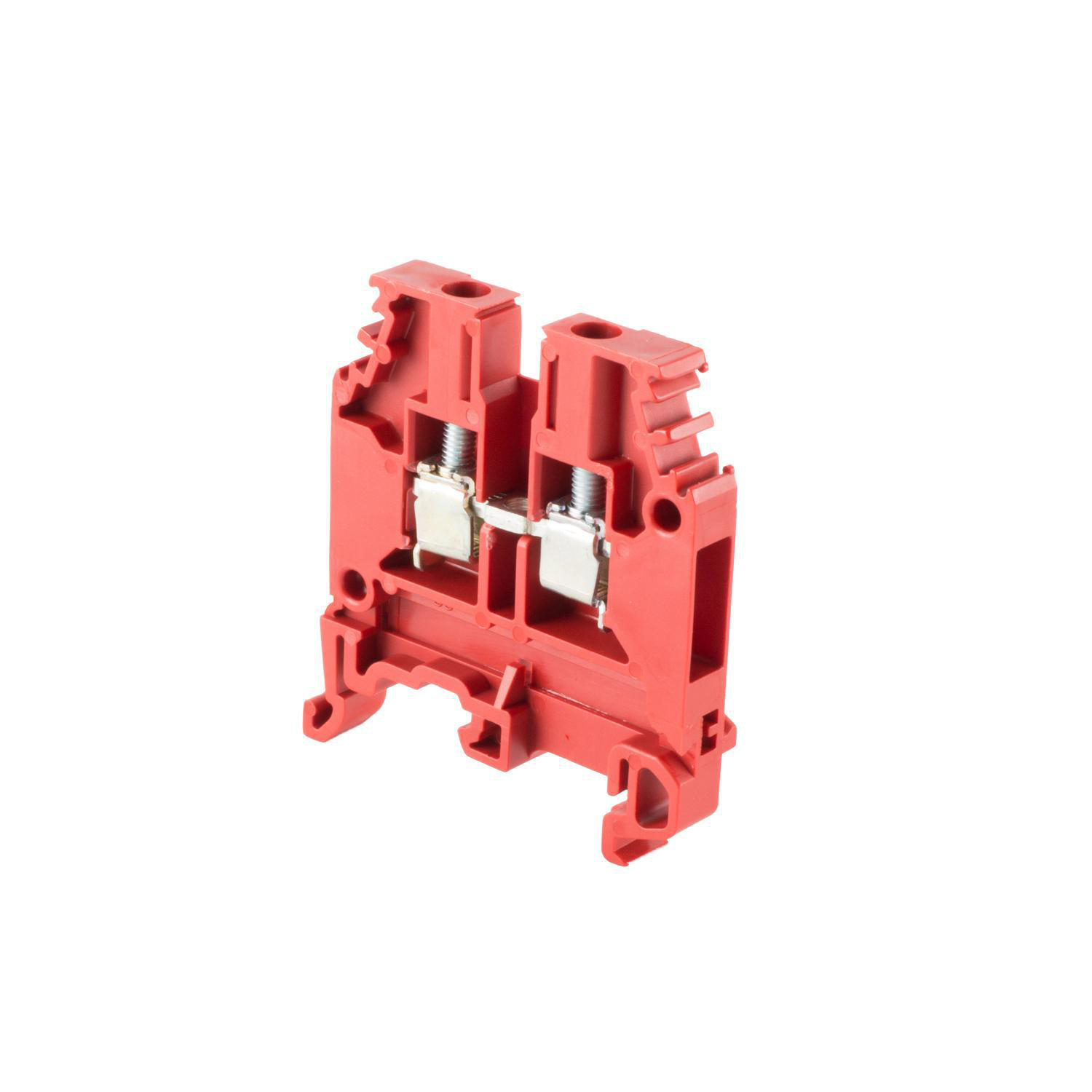 Product image for Block terminal feed-through 22-10AWG 32AMP 1000V red