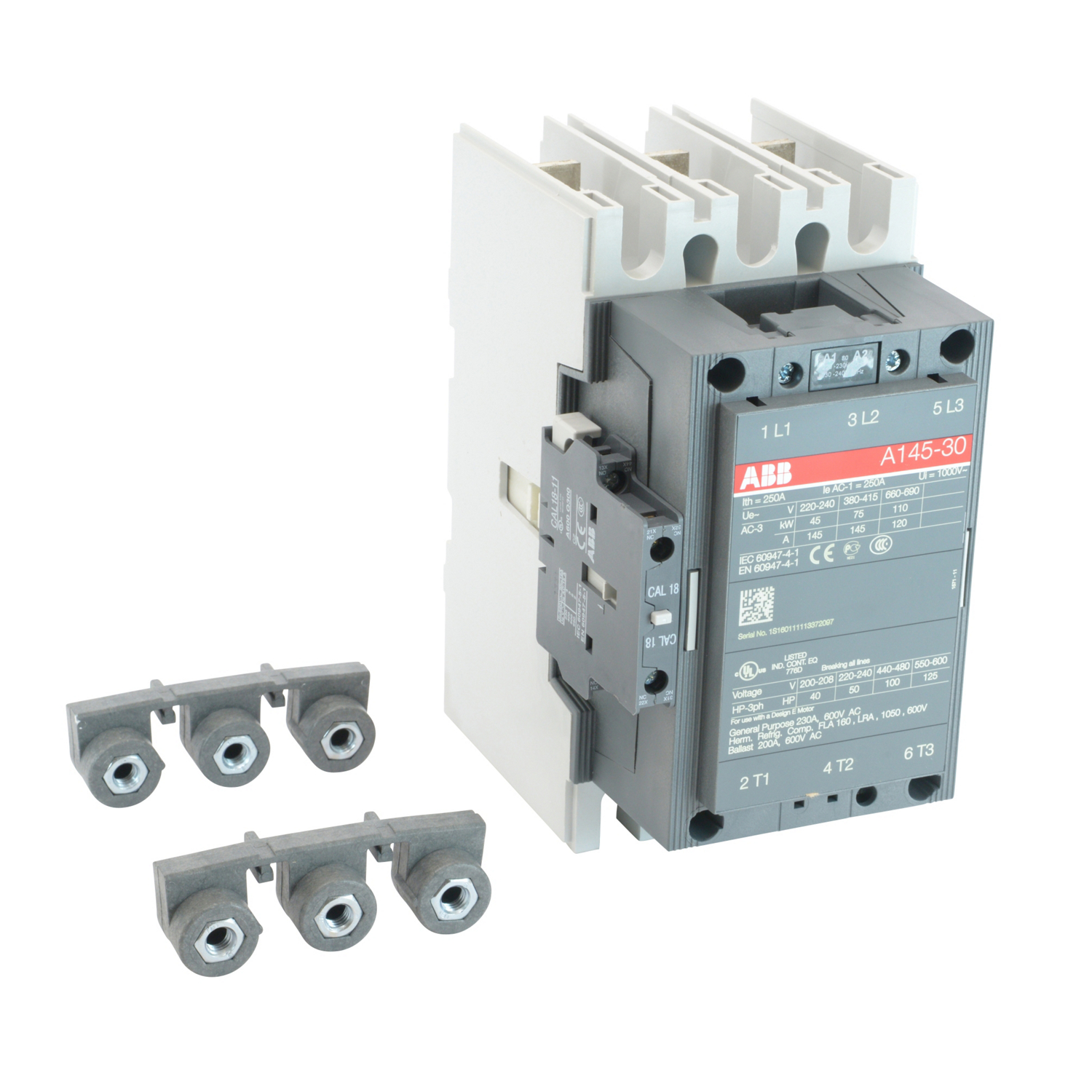 Product image for A145 30 CONTACTOR 220/50 240/60