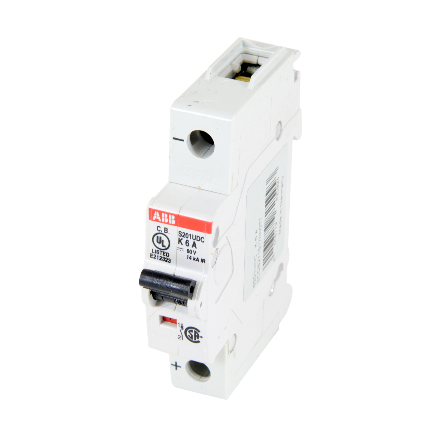 Product image for S200UDC MCB 1P K 6A 60VDC BCPD