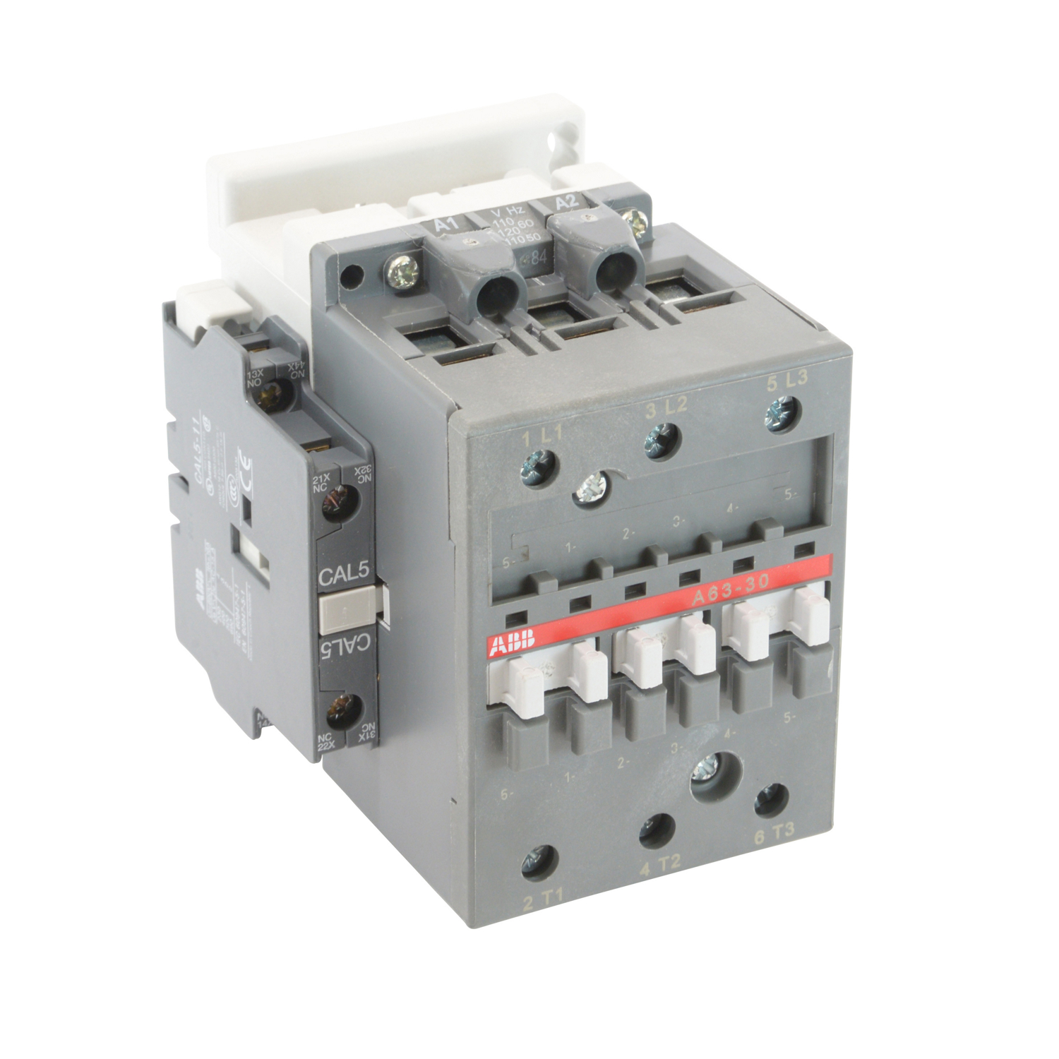 Product image for CONTACTOR 3-P N/O 120VAC 65A