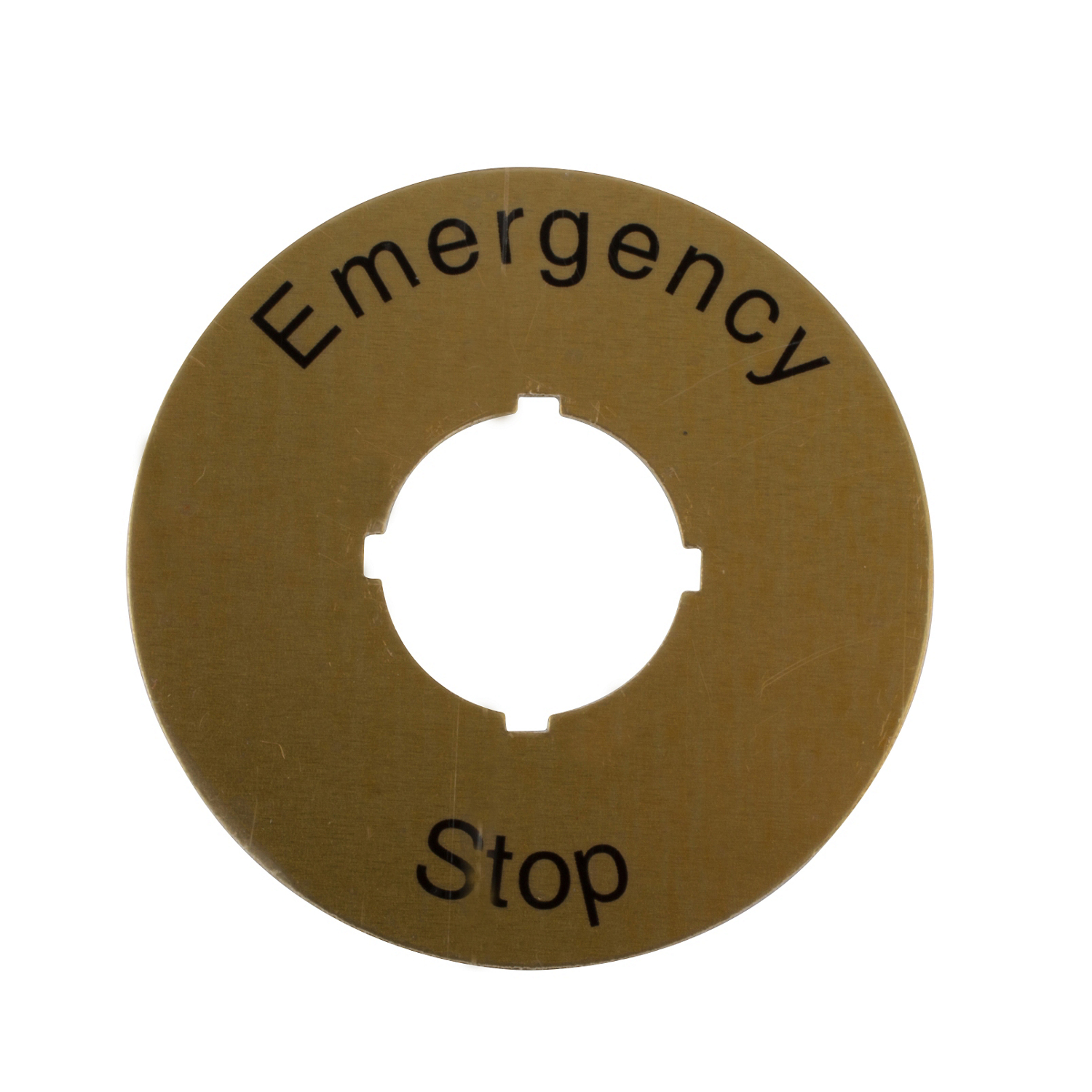 Product image for E-STOP NAMEPLATE,COMPACT ENCL