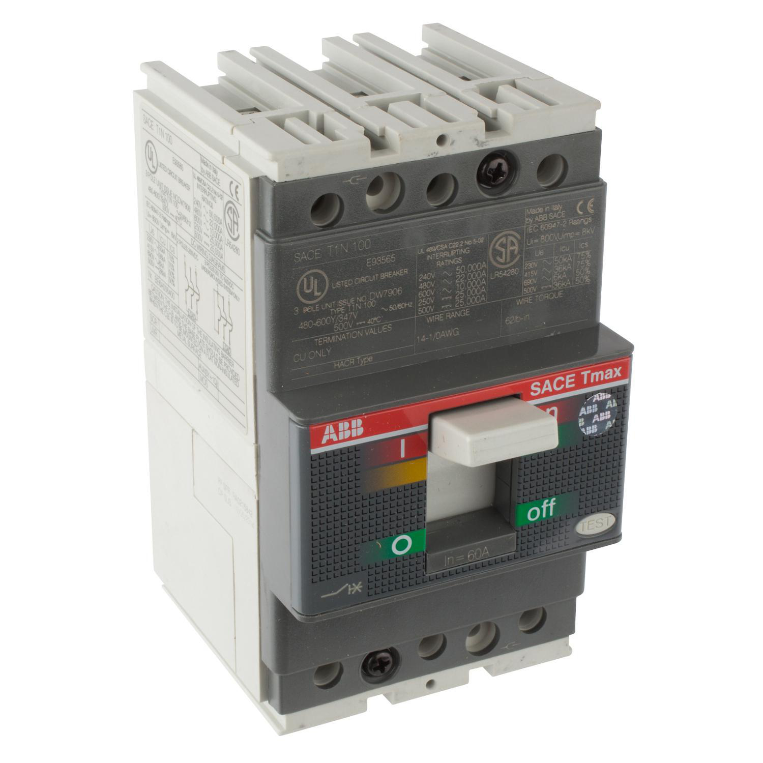 Product image for BKR T1N 60A 3P T/M UL