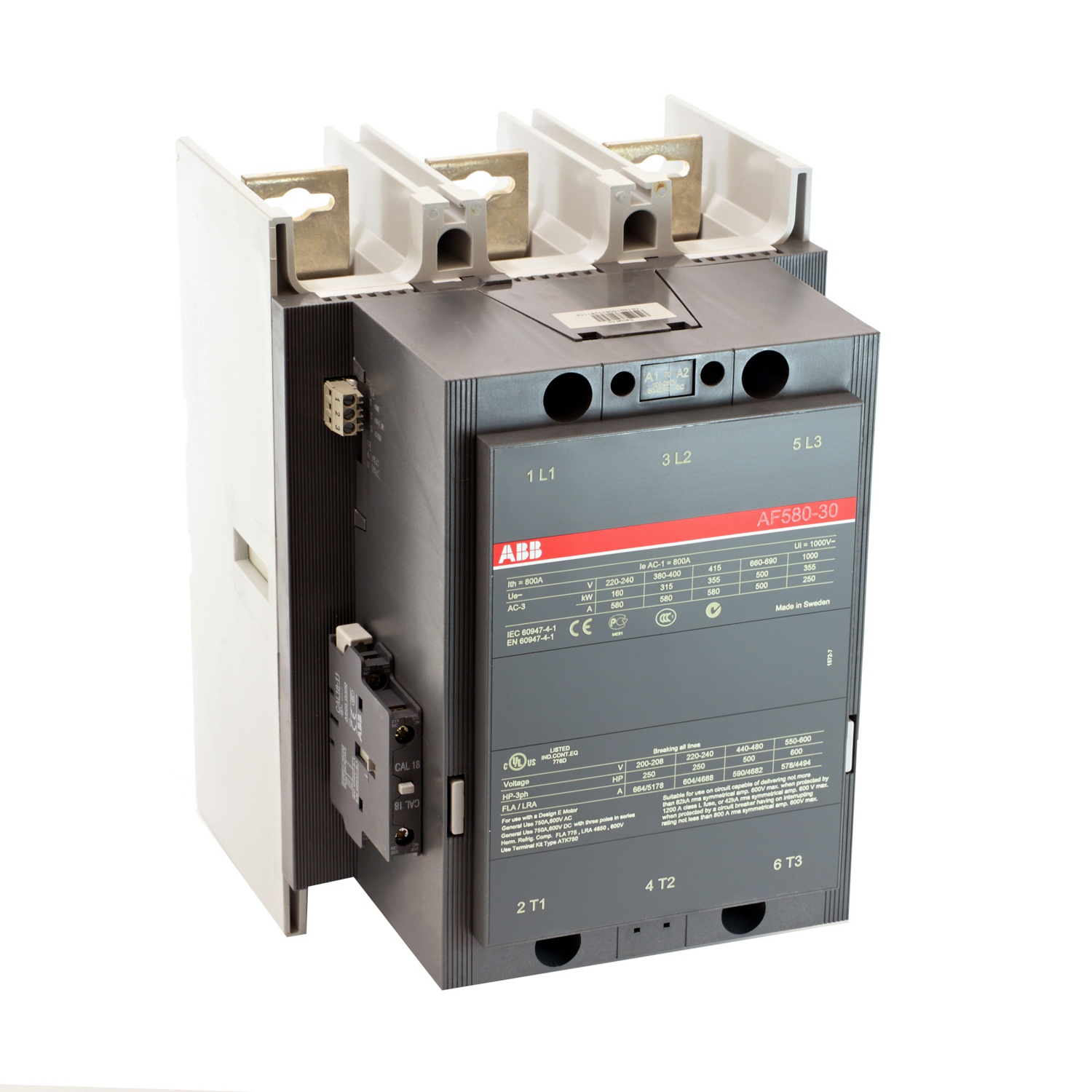 Product image for AF580,3P CONTR,100-250V AC/DC