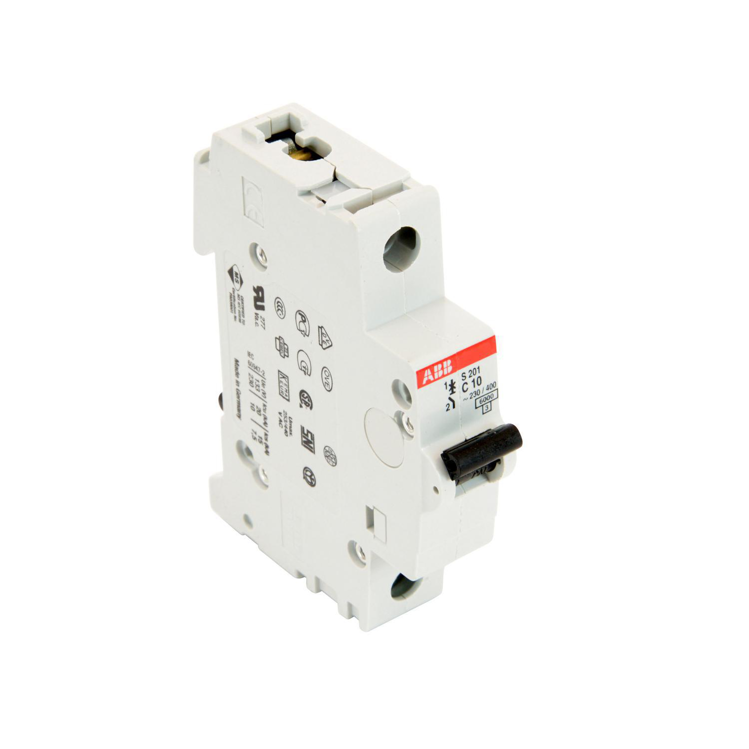 Product image for MCB C-curve thermal-electromechanic trip 1P 10kA 10AMP
