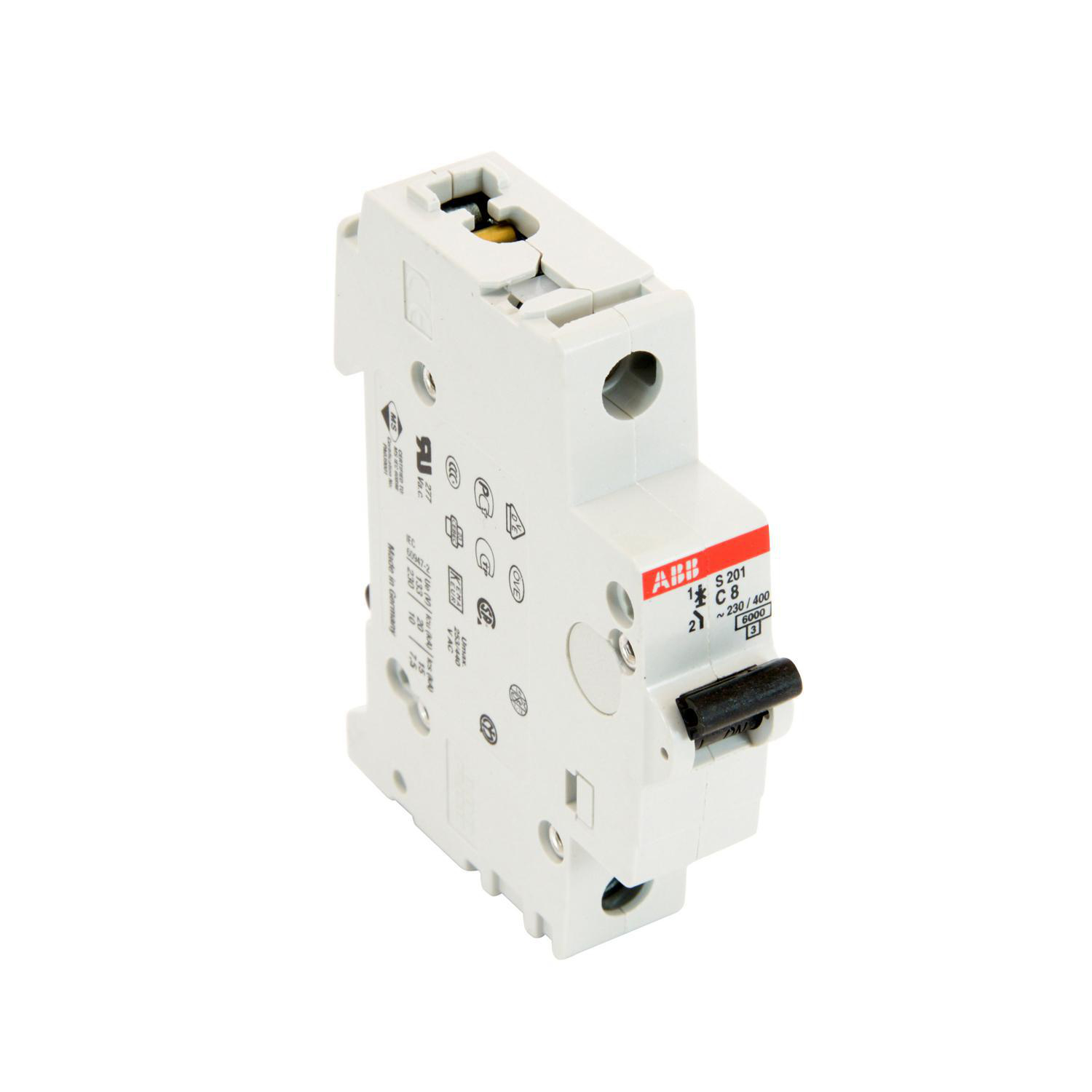 Product image for Circuit breaker miniature 1-pole 8A 480Y/2277V