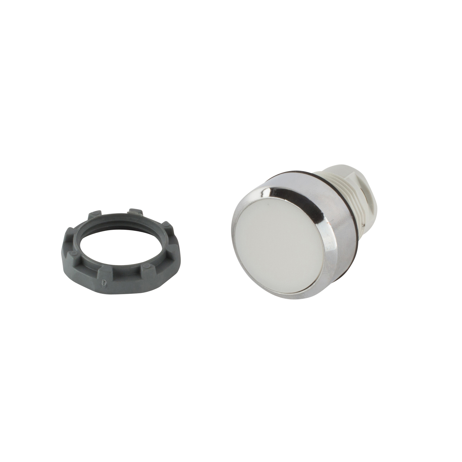 Product image for ABB MP1-31W PUSHBUTTON ILLUMINAT FLUSH MOMENTARY CONTACT WHITE