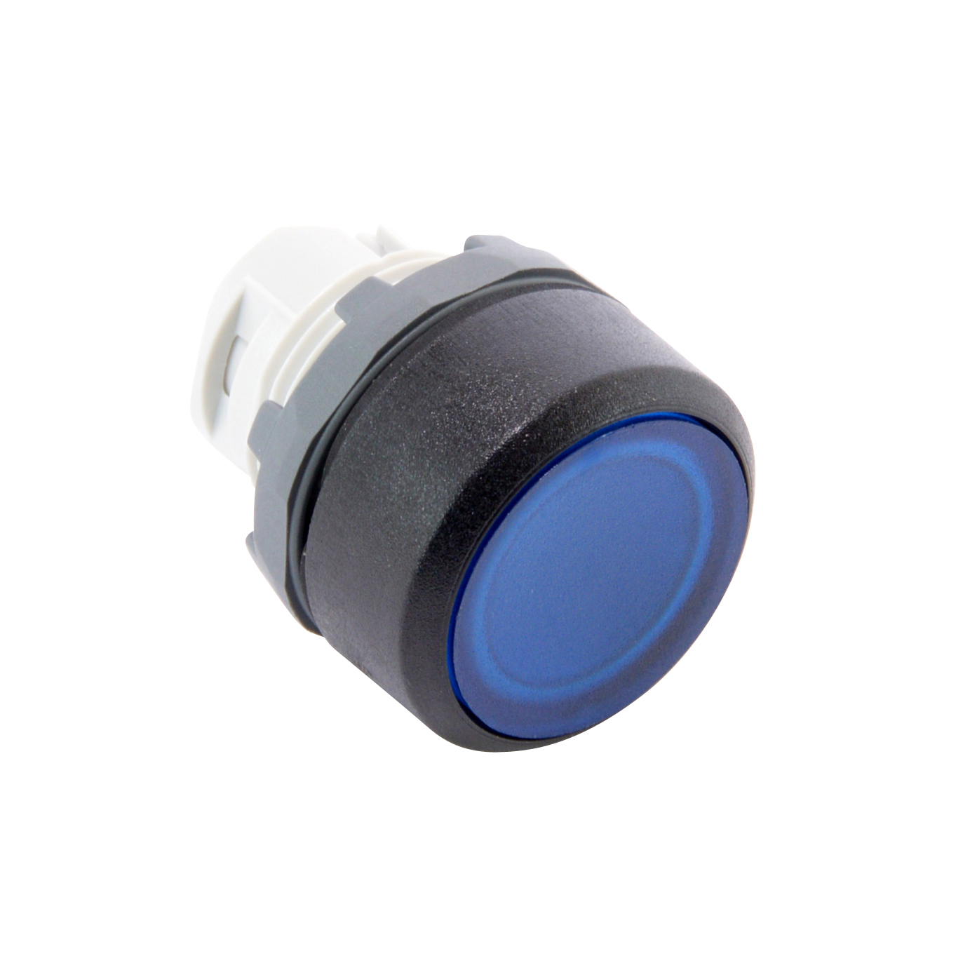 Product image for ABB MP1-11L 22M BLUE FLUSH ILLUMINATED PUSH BUTTON MOMENTARY