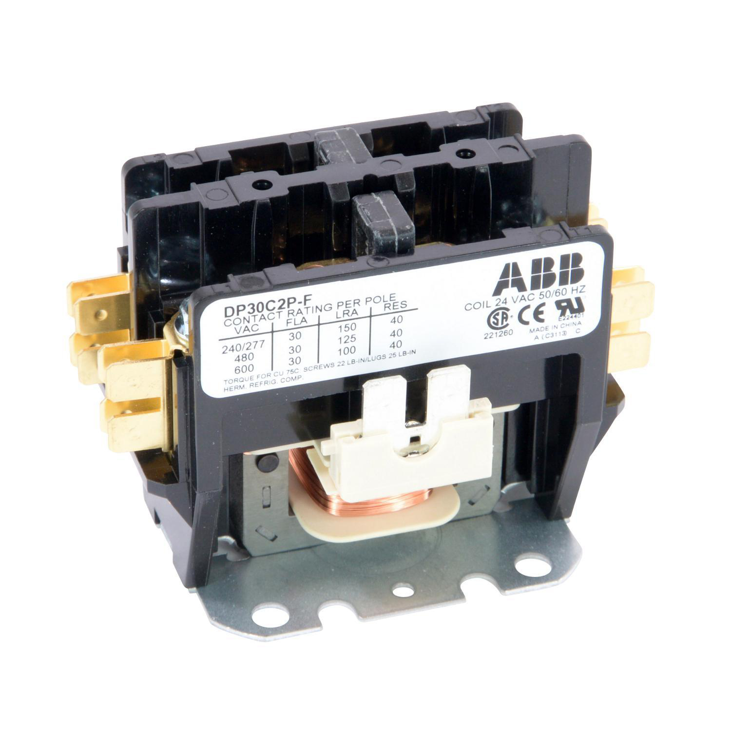 Product image for DP CONTR,30A,2P,24/60