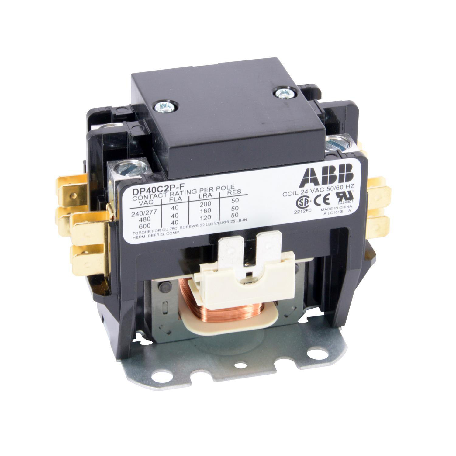 Product image for DP CONTR,40A,2P,24/60