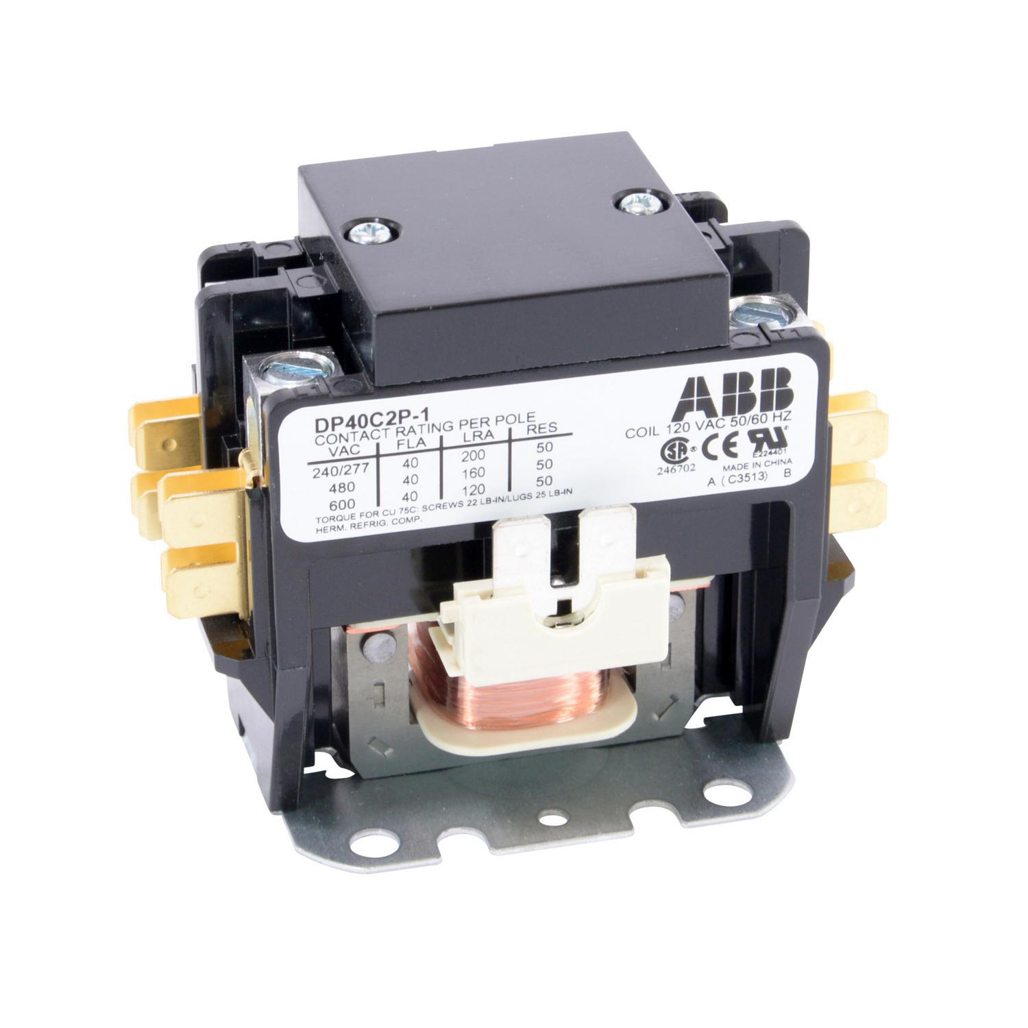 Product image for DP CONTR,40A,2P,120/60