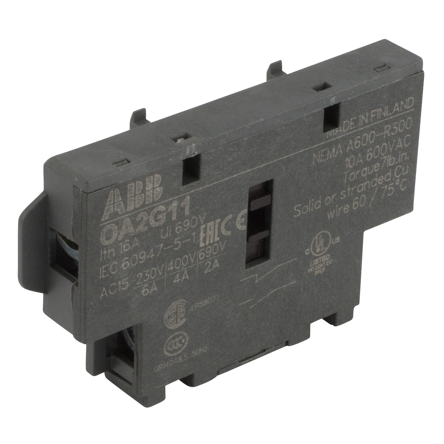 Product image for AUX SWITCH 1NO/1NC OT16-160