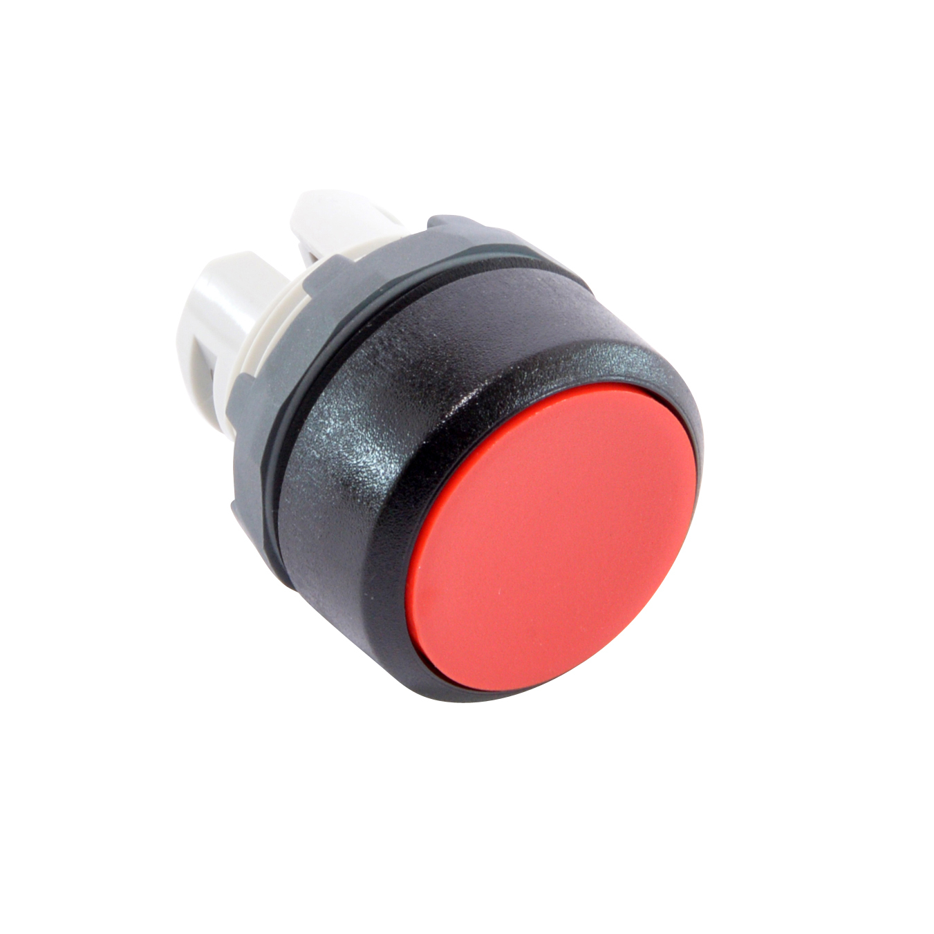 Product image for ABB MP1-10R PUSHBUTTON FLUSH RED MOMENTARY BLACK PLASTIC RING