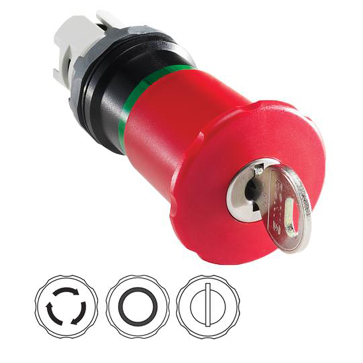 Product image for ESTOP 40MM KEY73 RELEASE RED