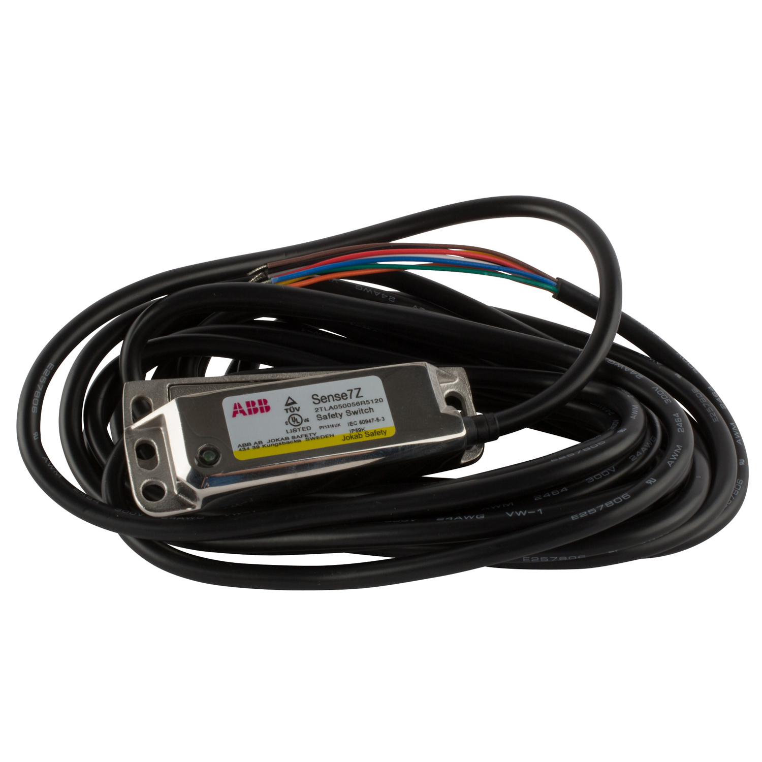 Product image for SENSE 7Z, SS 5M CABLE, 2NC/1NO LED