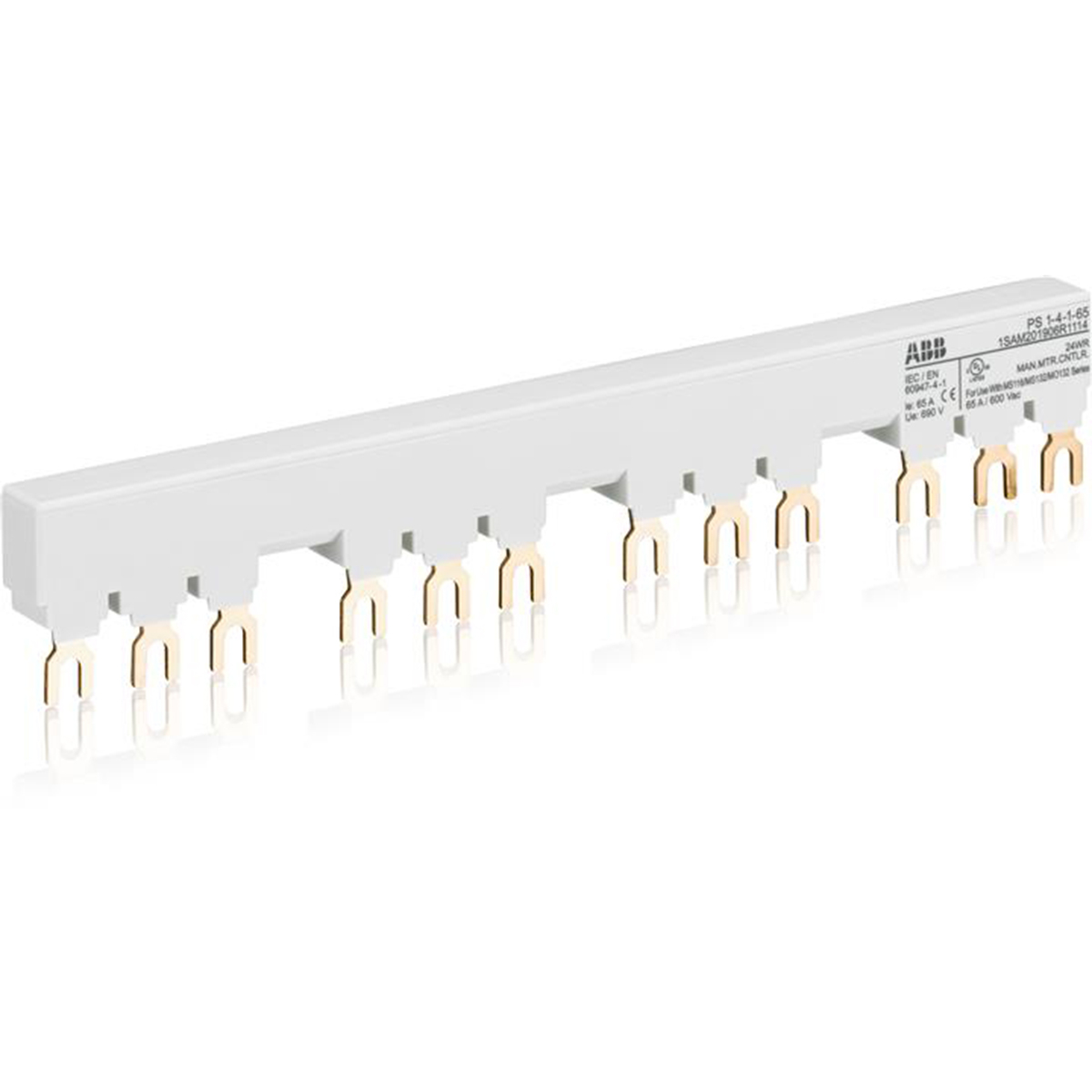 Product image for MS116/132 BUSBAR, 3PH, 65A, 4 MOD