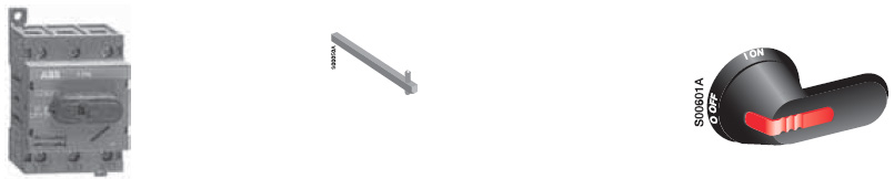 Product image for Switch disconnect non-fusible with pistol handle 3P 40AMP 600V