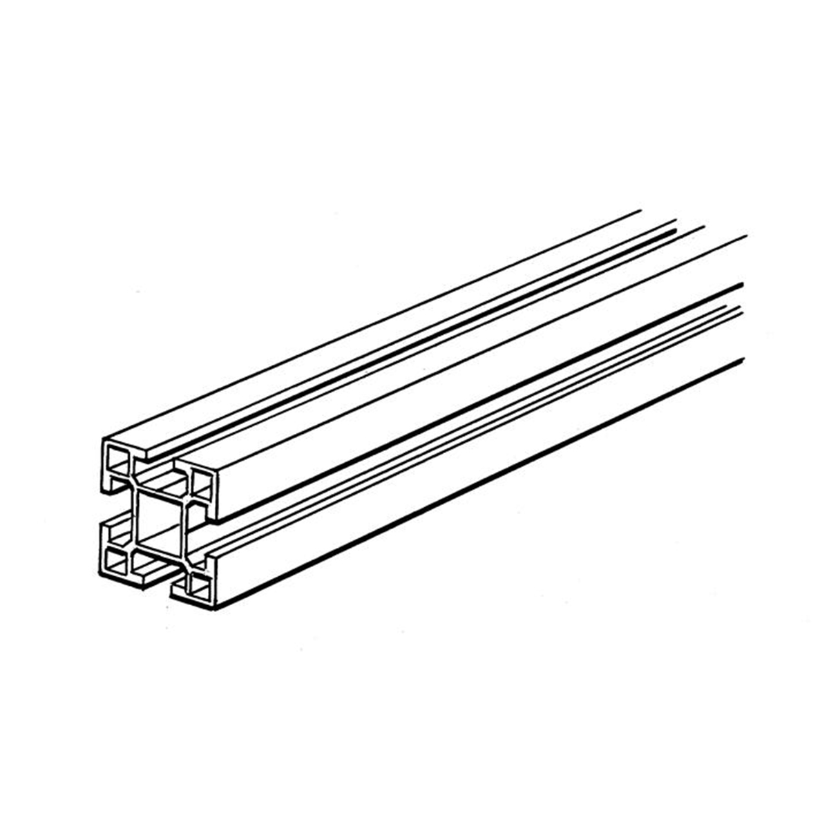 Product image for JSM A44A AL EXTR. 44X44 2000MM ABB