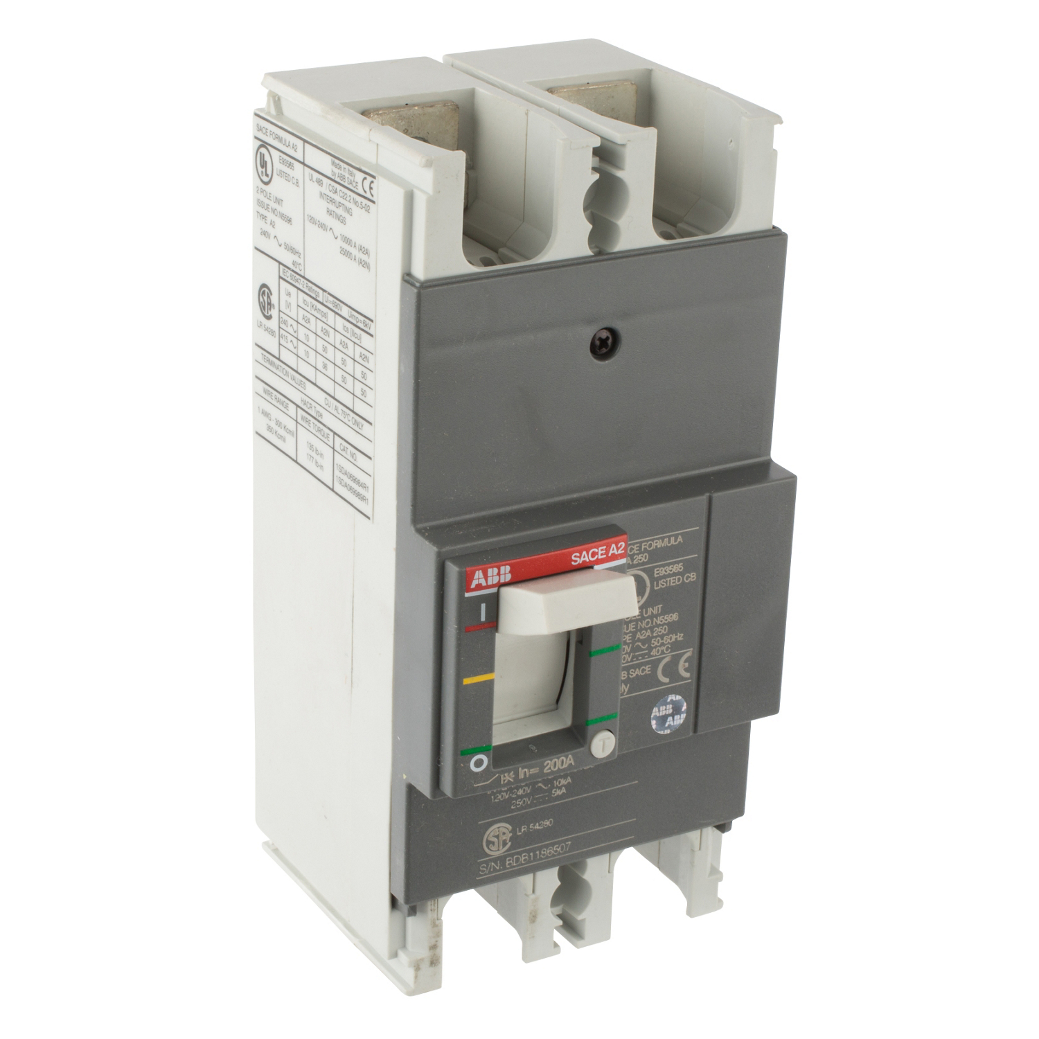 Product image for A2A 250 TMF 200-2000 2P F F UL